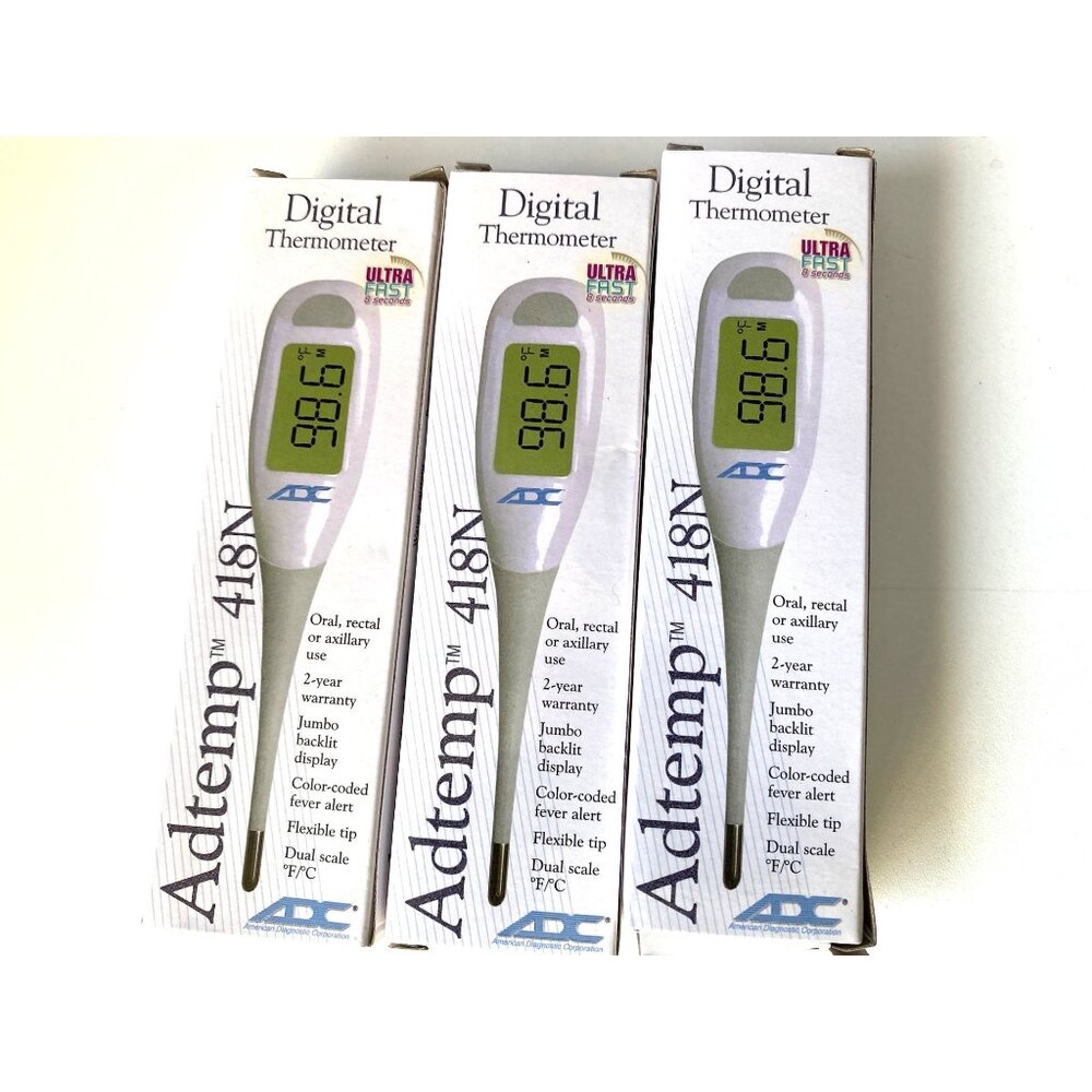Digital Thermometer Termometro Digital Adtemp 418N Ultra Fast  New 3pc Flexible